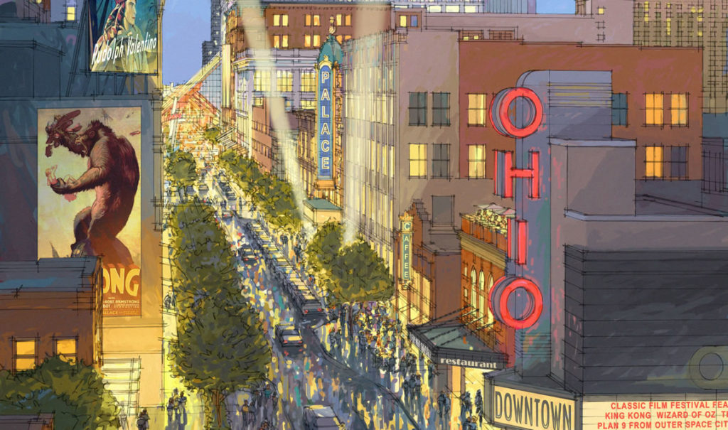downtown illustration